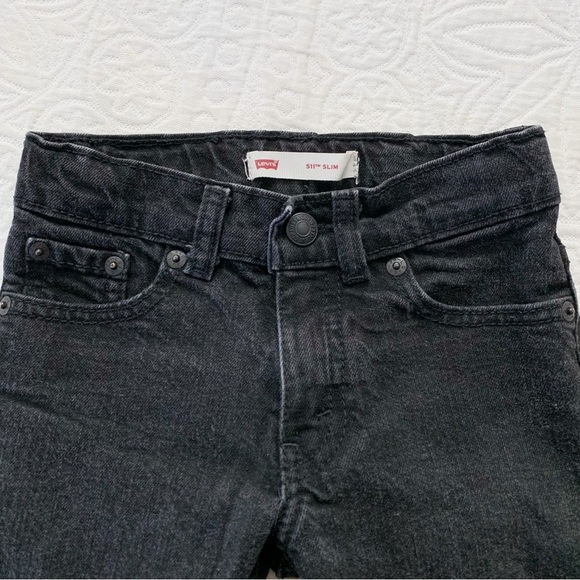 Levi's Kids' 511 Slim Jeans, Black - Picture 2 of 5